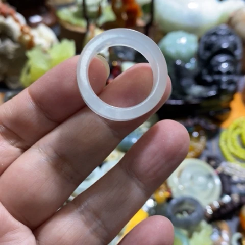 买***欢蛇纹石玉未镶嵌手把或挂件