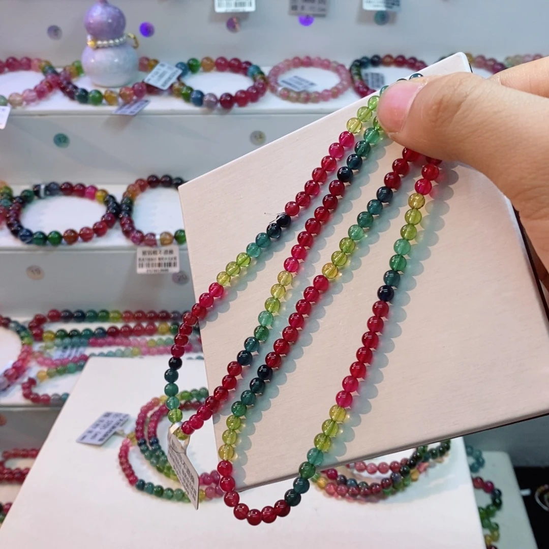 手串碧玺未镶嵌多样性