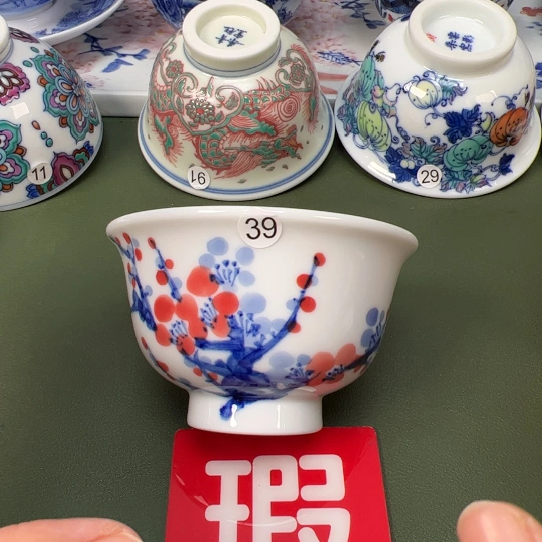 陶瓷景德镇纯手工纯手绘茶具木木39