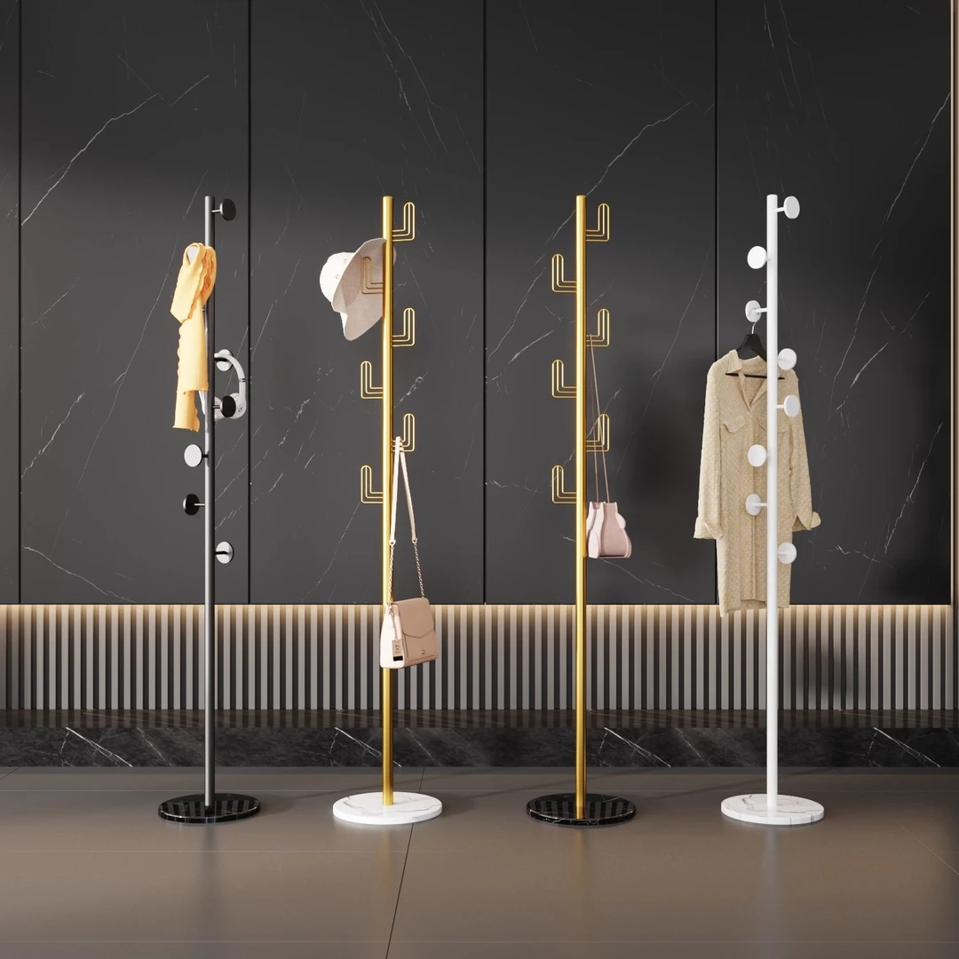 轻奢高级感挂衣架落地卧室内家用客厅衣服挂架置物架子立式衣帽架