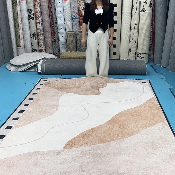 混纺180×280误差±1-3cm精编细砂仿羊绒棉布底微瑕