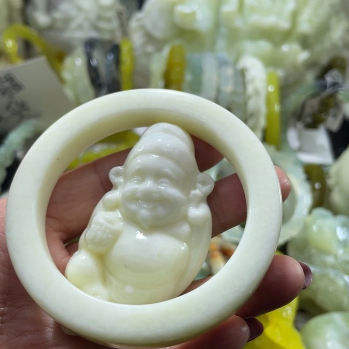 岫玉未镶嵌手镯57