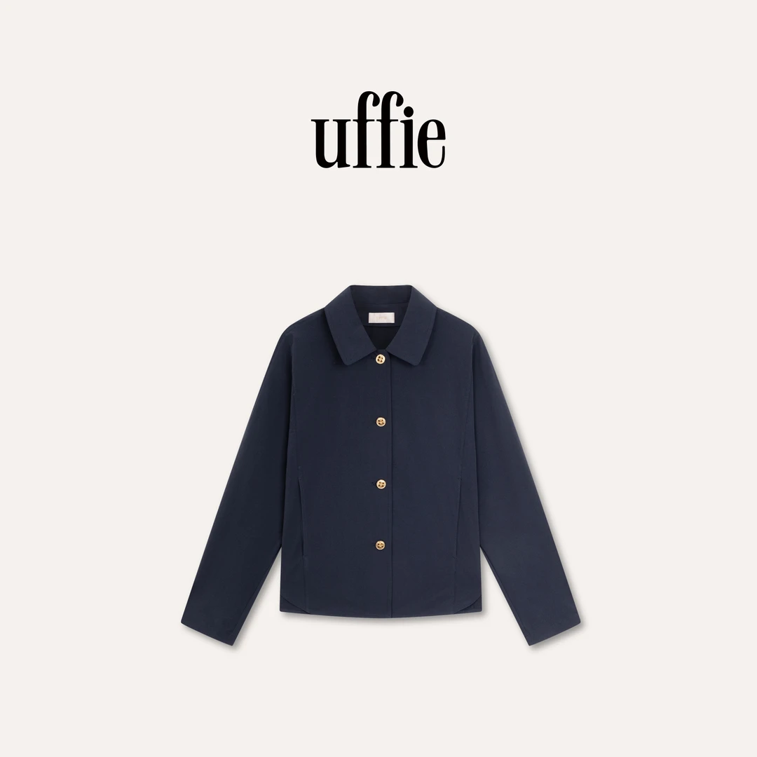 UFFIE于绘 翻领饰蝙蝠袖风衣