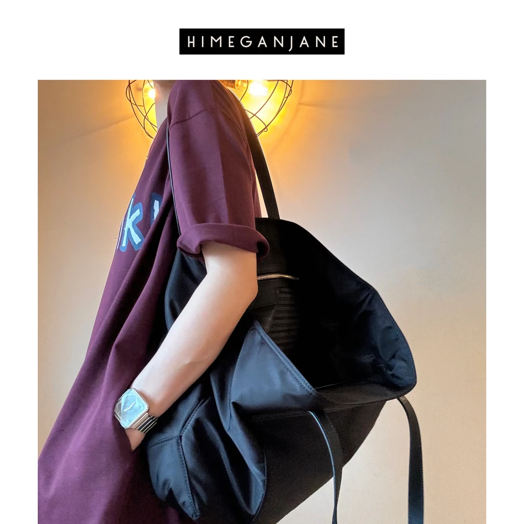 HIMEGANJANE 懒人穿搭经典休闲简约短袖长T裙中长款T裙连衣裙2345