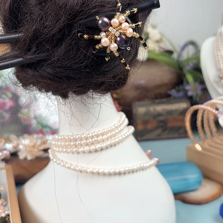 未镶嵌淡水珍珠发饰