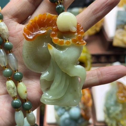 岫玉挂件未镶嵌挂件
