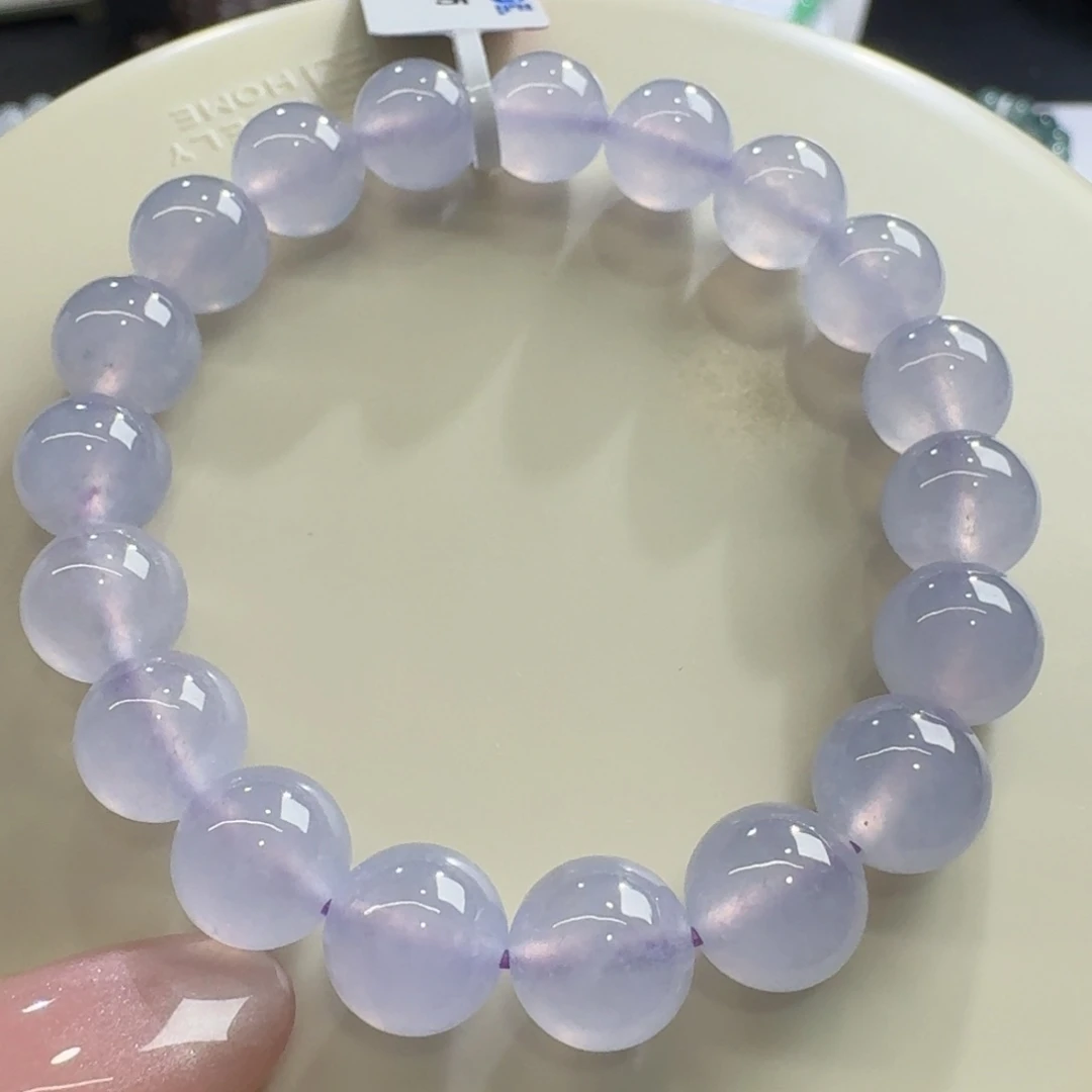 未镶嵌手链翡翠高冰仙粉紫卡10