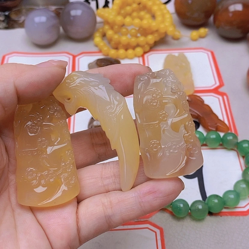 【闪购商品】玛瑙/玉髓未镶嵌珠宝半成品小*宸
