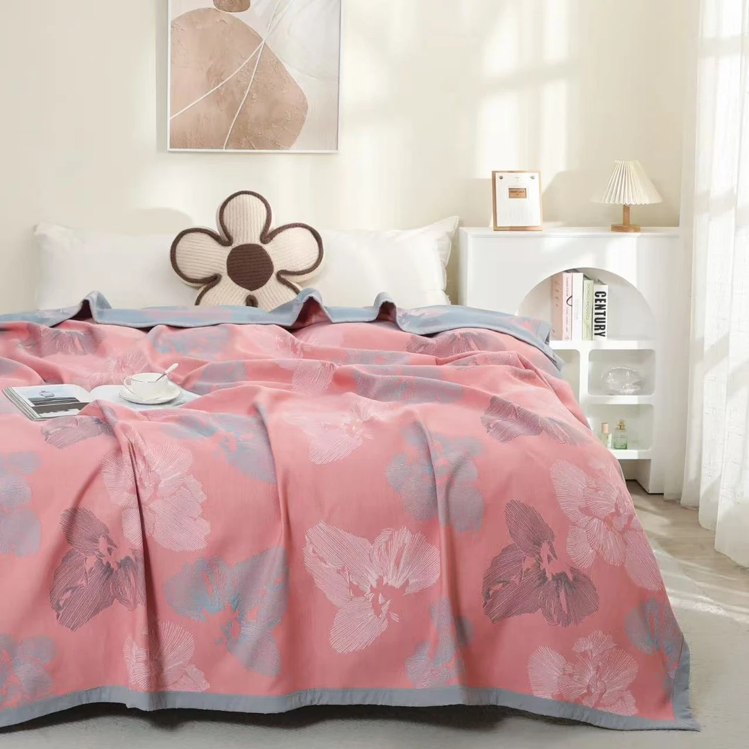 【盖毯】意式奢华冰麻软棉毯  200*230cm  翩翩佳人