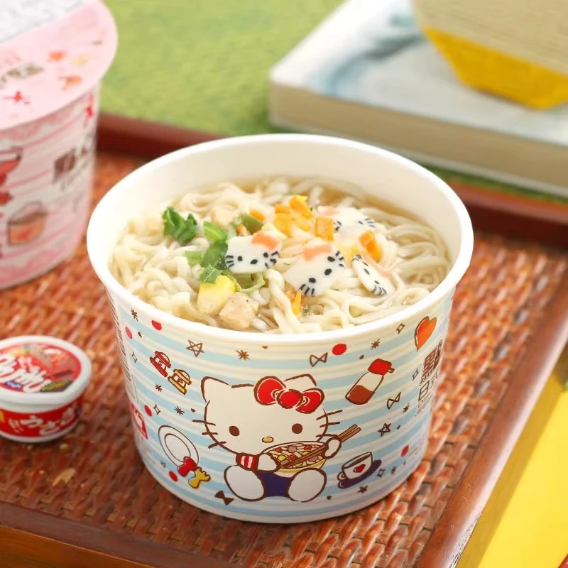 香港版公仔面HelloKitty凯蒂猫点心面迷你冲泡面速食方便杯面碗面