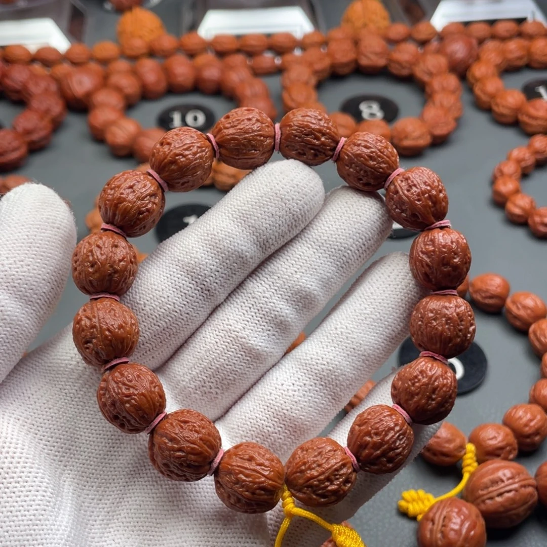 手串猴头核桃野生核桃小竖纹秋子手持