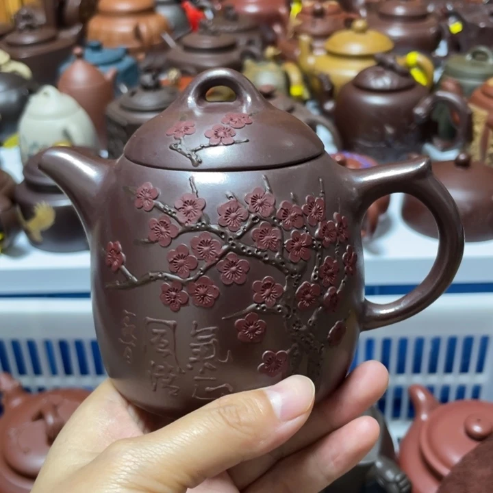 子***兰茶壶紫砂宜兴紫砂壶