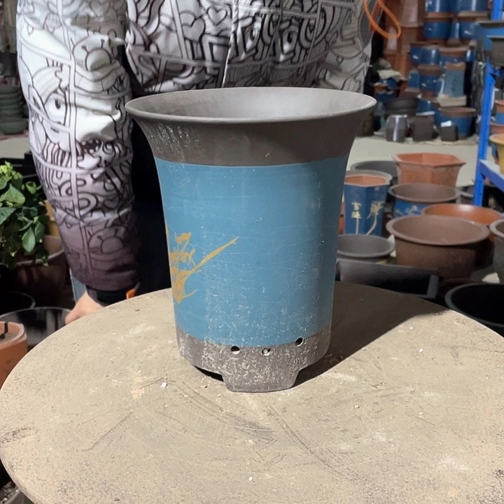 紫砂宜兴花盆花盆