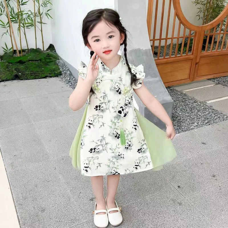 女童连衣裙夏季男童短袖短裤夏装套装儿童可爱洋气帅气炸街兄妹装