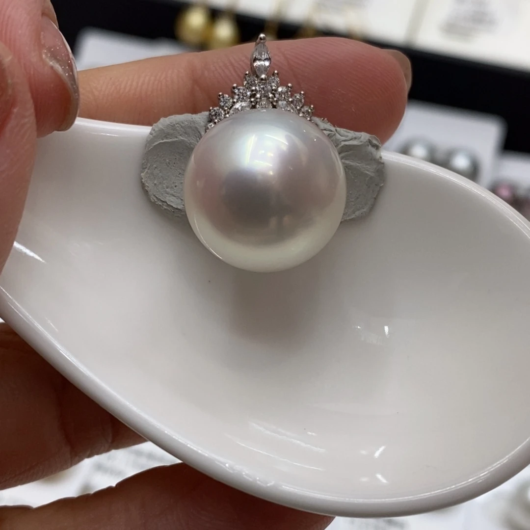 未镶嵌海水珍珠裸珠澳白17.3 不含配件