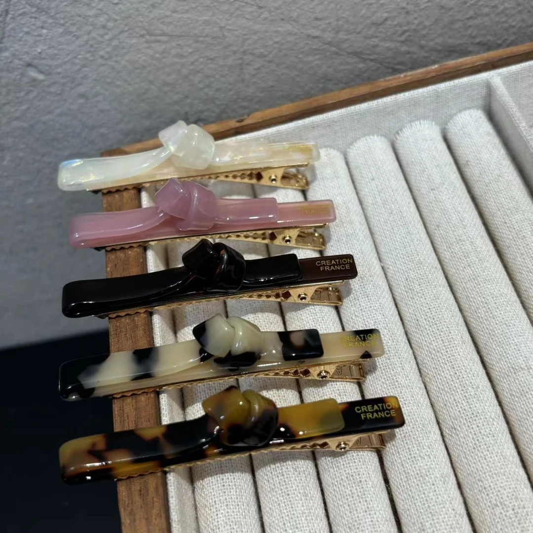 韩国CF扭结碎发夹鸭嘴夹发夹Y996