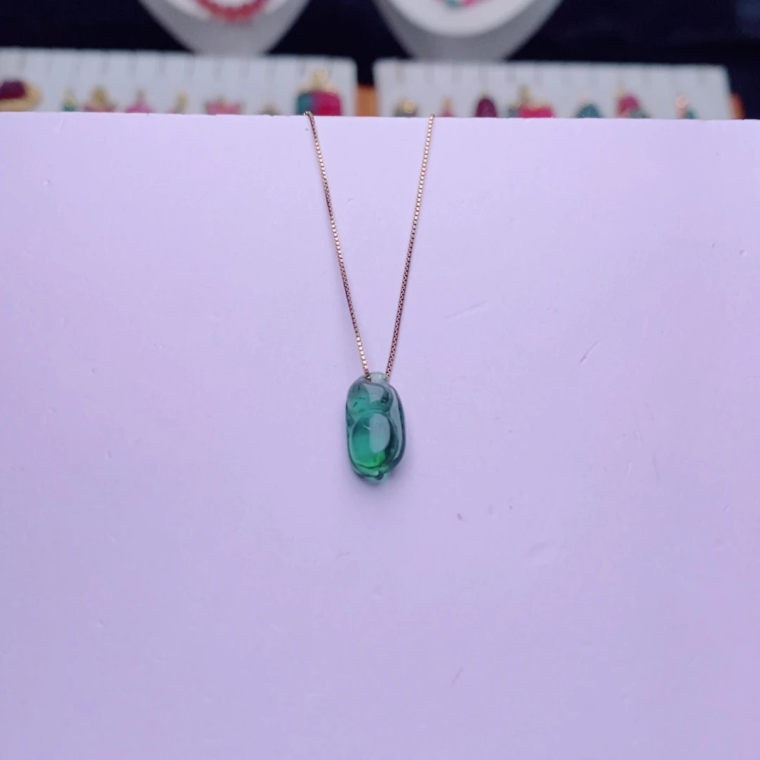 吊坠(不含链)未镶嵌碧玺四季豆m