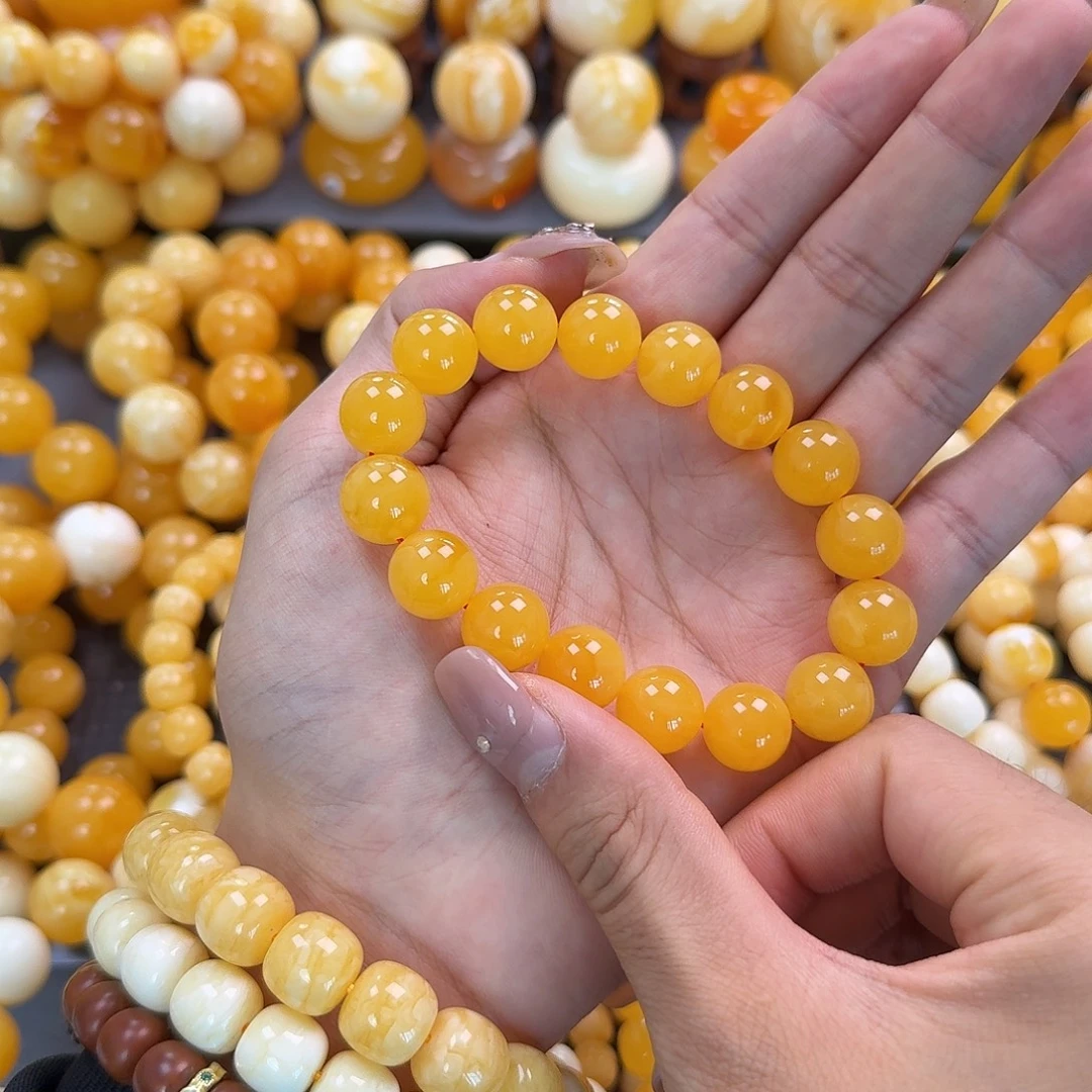 蜜蜡未镶嵌珠宝奇石同料13mm