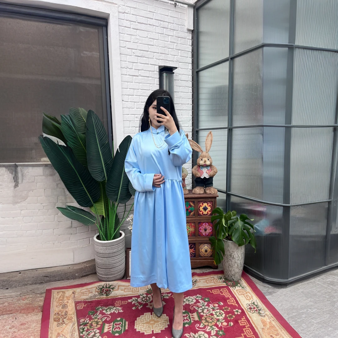 ANAR原创设计新春蒙古族元素袍子潮流毕业季百搭蒙古袍时尚民族风