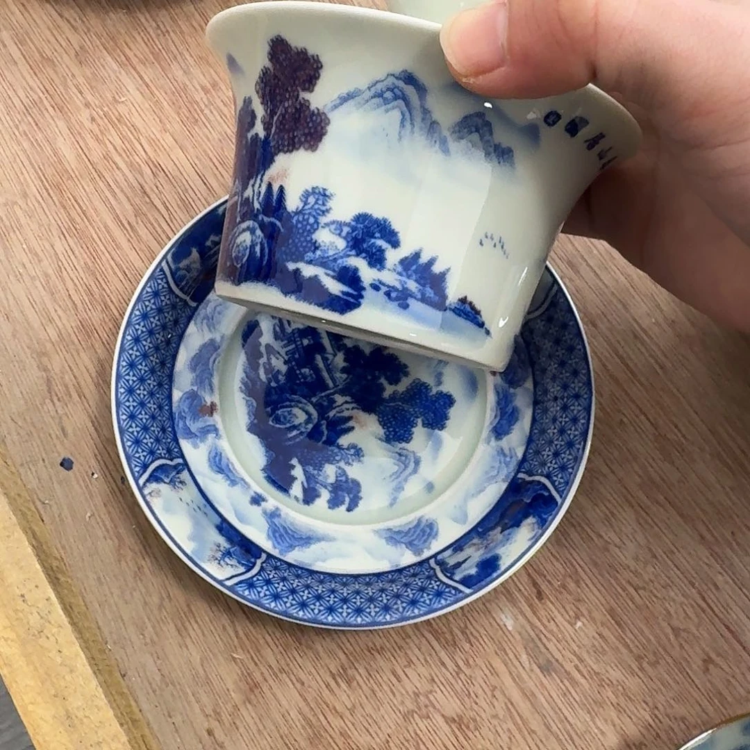 马蹄盖碗富春山居图