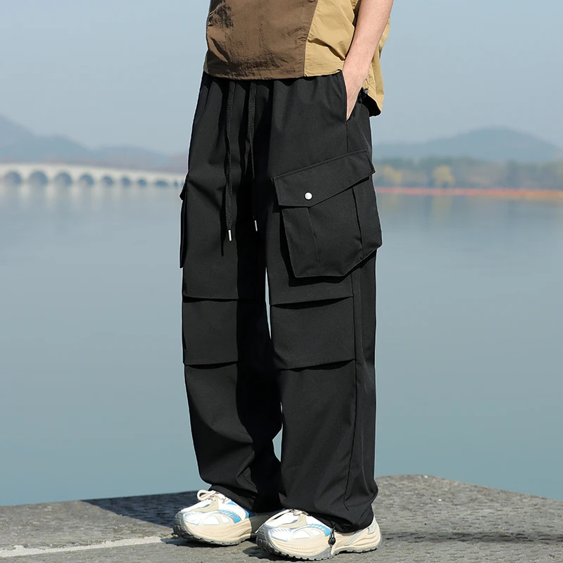 【交个朋友】K10/春秋运动工装休闲裤情侣款长裤抽绳可调节大码宽松