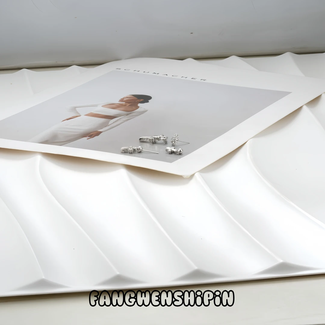 铜合金锆石耳饰 耳环四只装1098