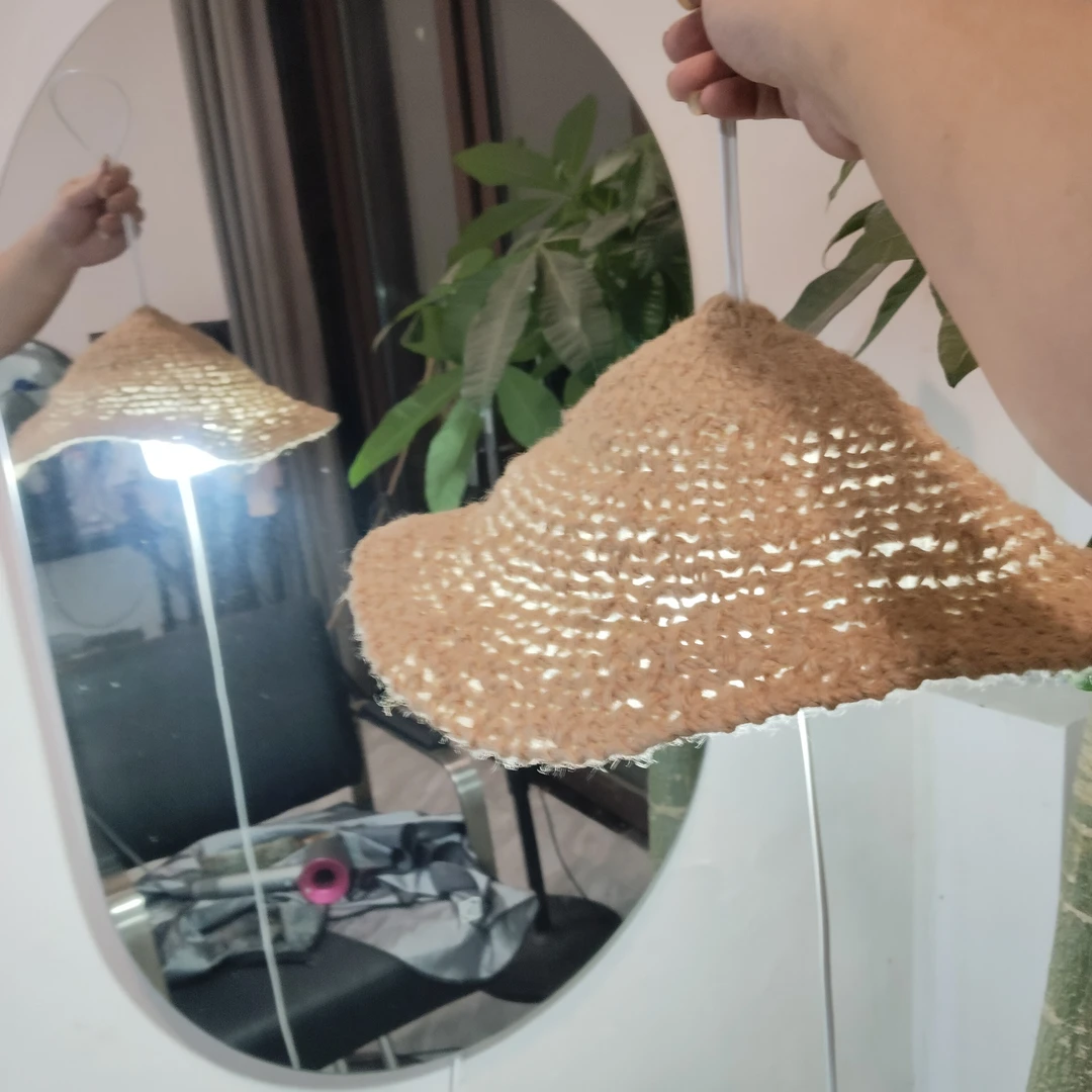 手工编织麻绳灯罩