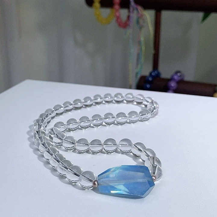 未镶嵌手链水晶白水晶两圈
