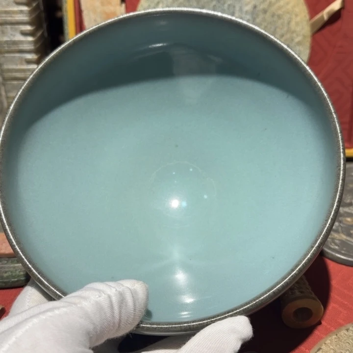 钧窑单色釉大海晚全品