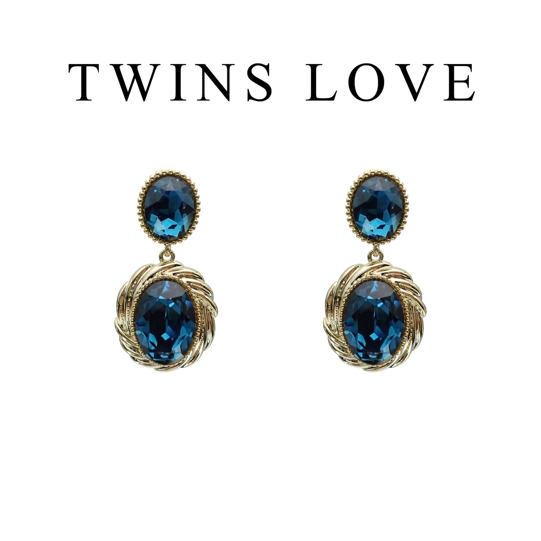 铜合金耳饰 轻奢椭圆高级感气质耳钉