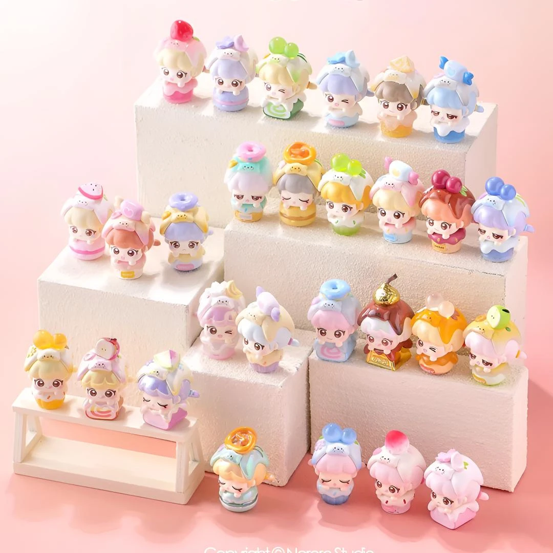 【正版】-奶宝喵呜茶话会系列萌粒盲盒潮玩盲袋礼物摆件手办