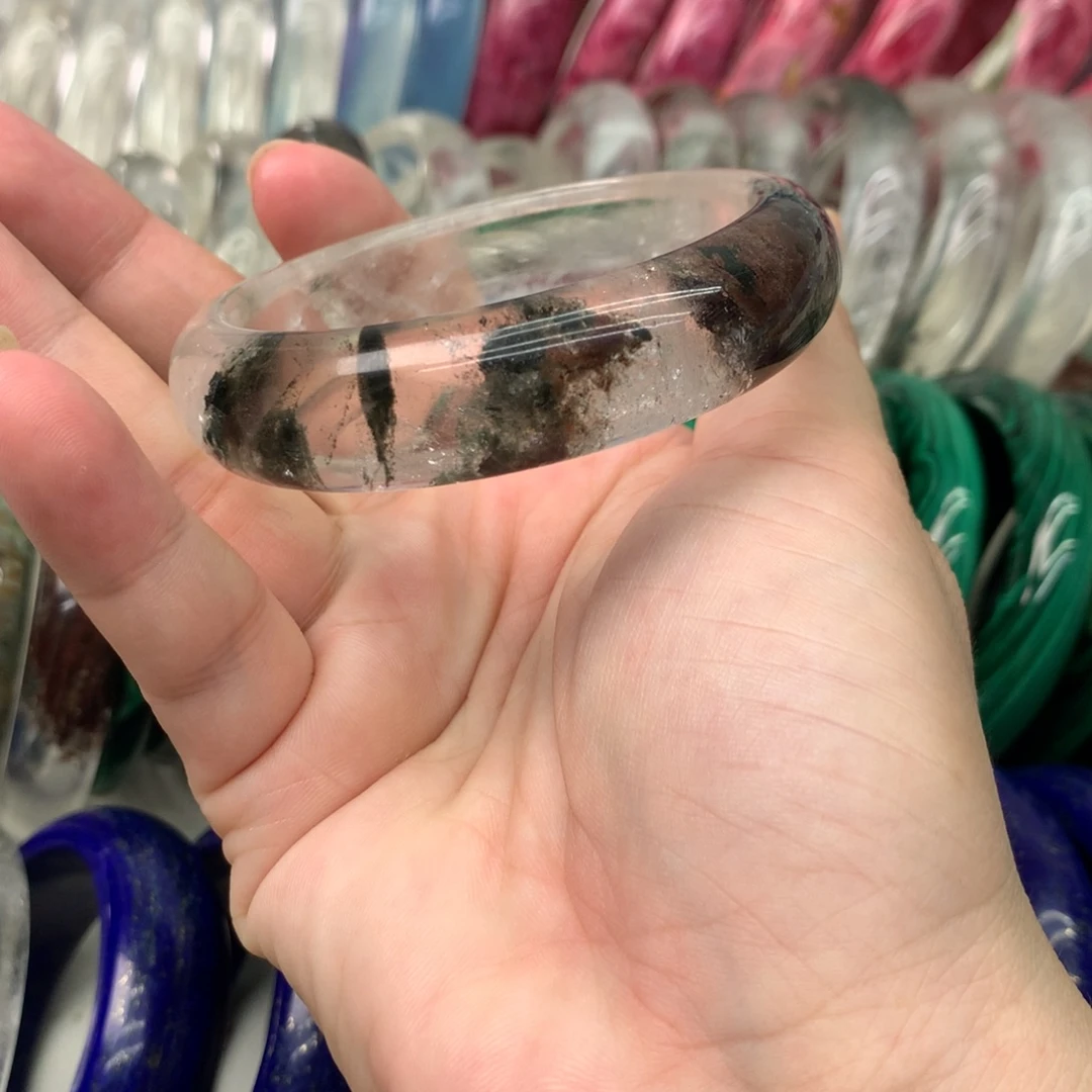 水晶手镯未镶嵌绿幽灵