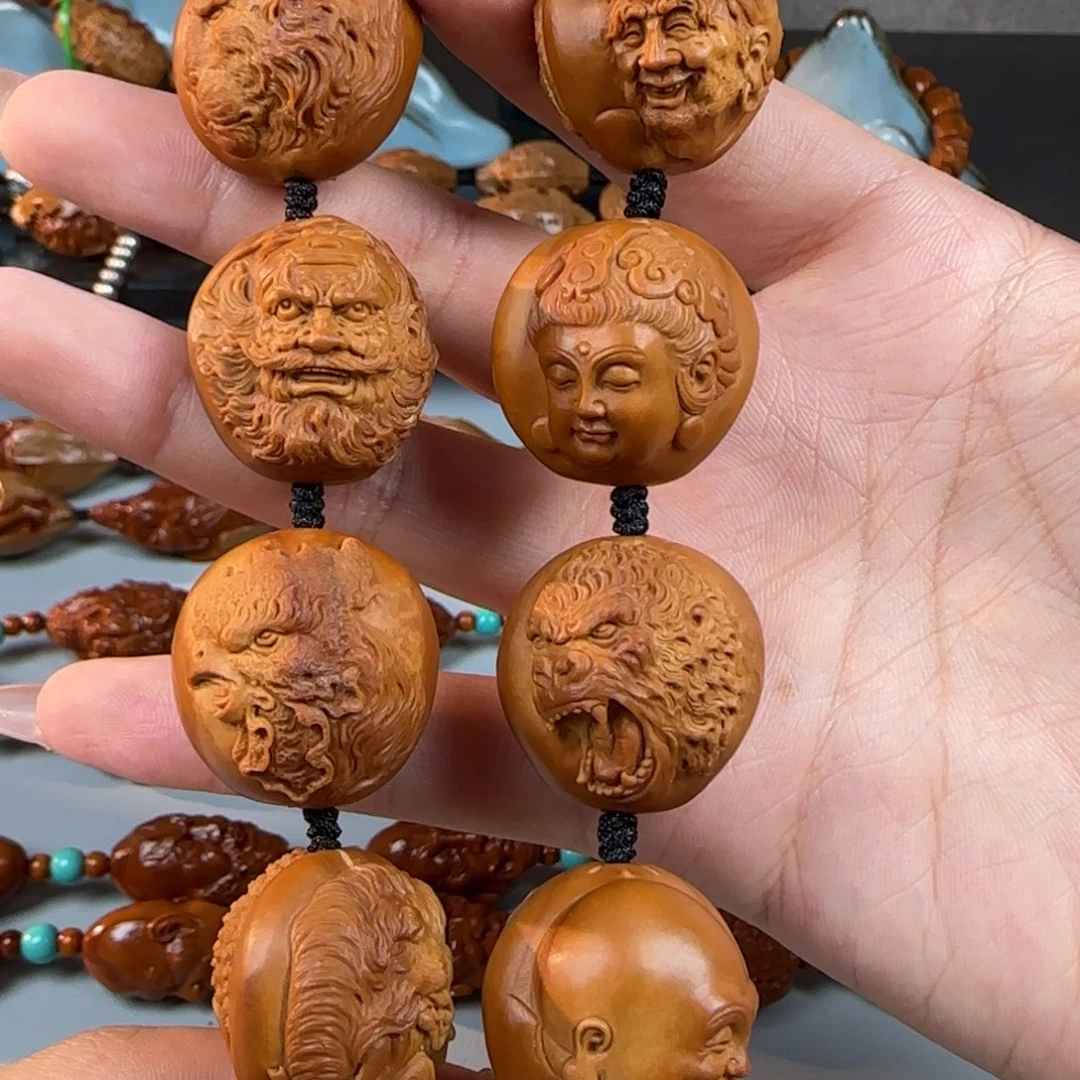 橄榄核手串/手链25油核百兽群仙会