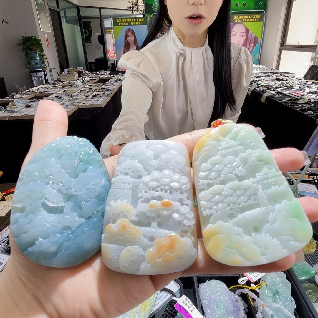 颈饰未镶嵌翡翠多样性随机发货