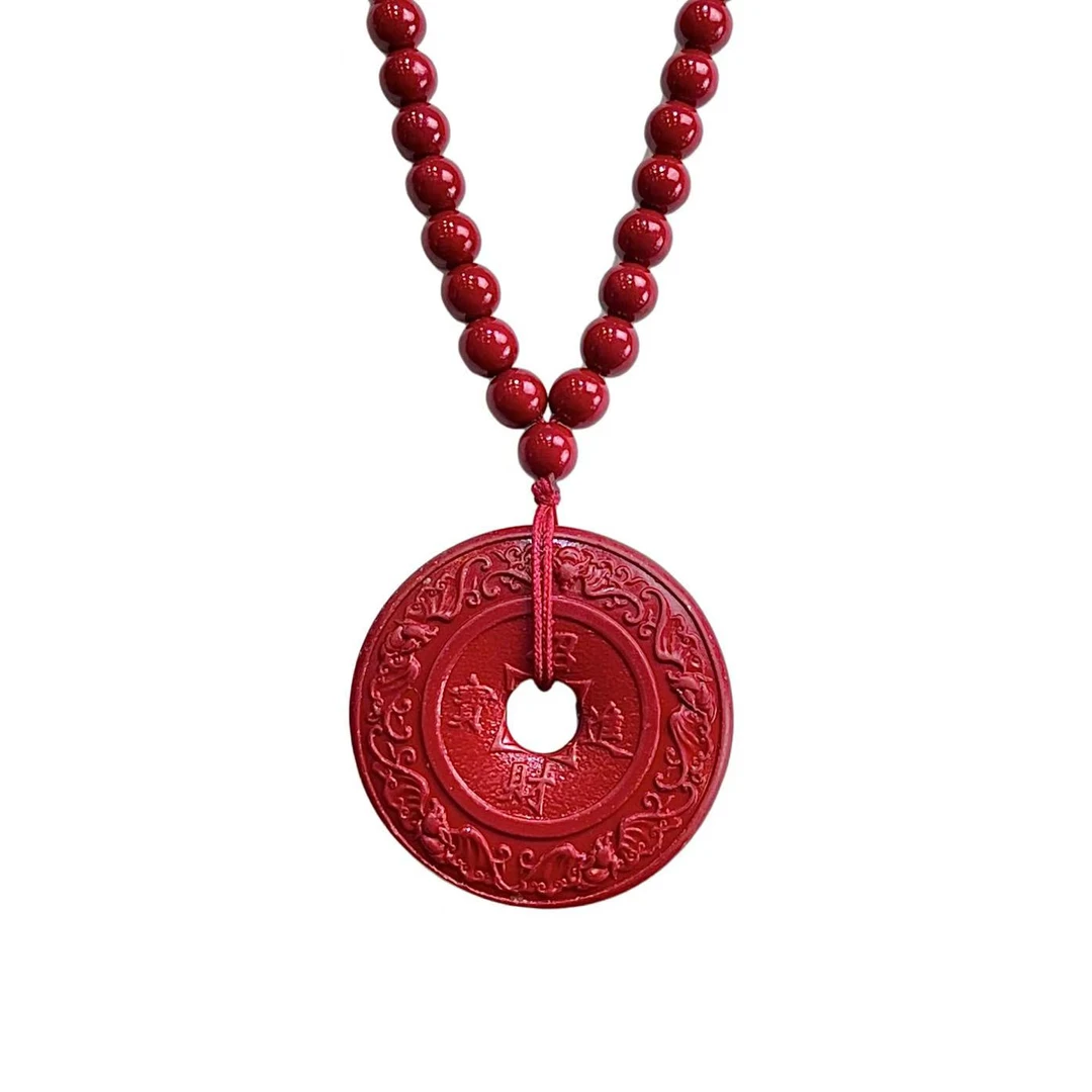 天然辰砂辰砂朱砂吊坠（赠链） G01-39