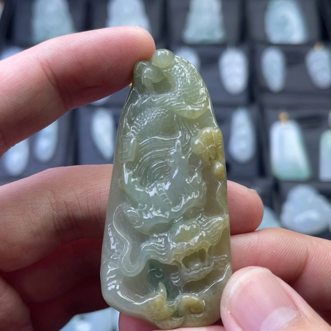 翡翠未镶嵌颈饰806