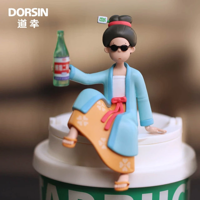 太阳眼镜 拽姐李清照 国风潮玩 古代仕女 车载摆件 模