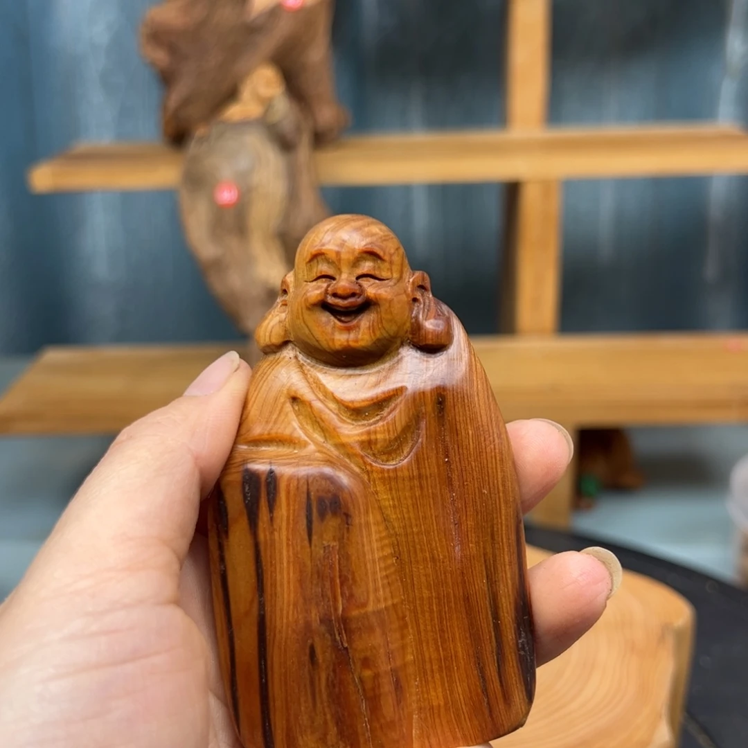 木王*王崖柏木摆件手把件