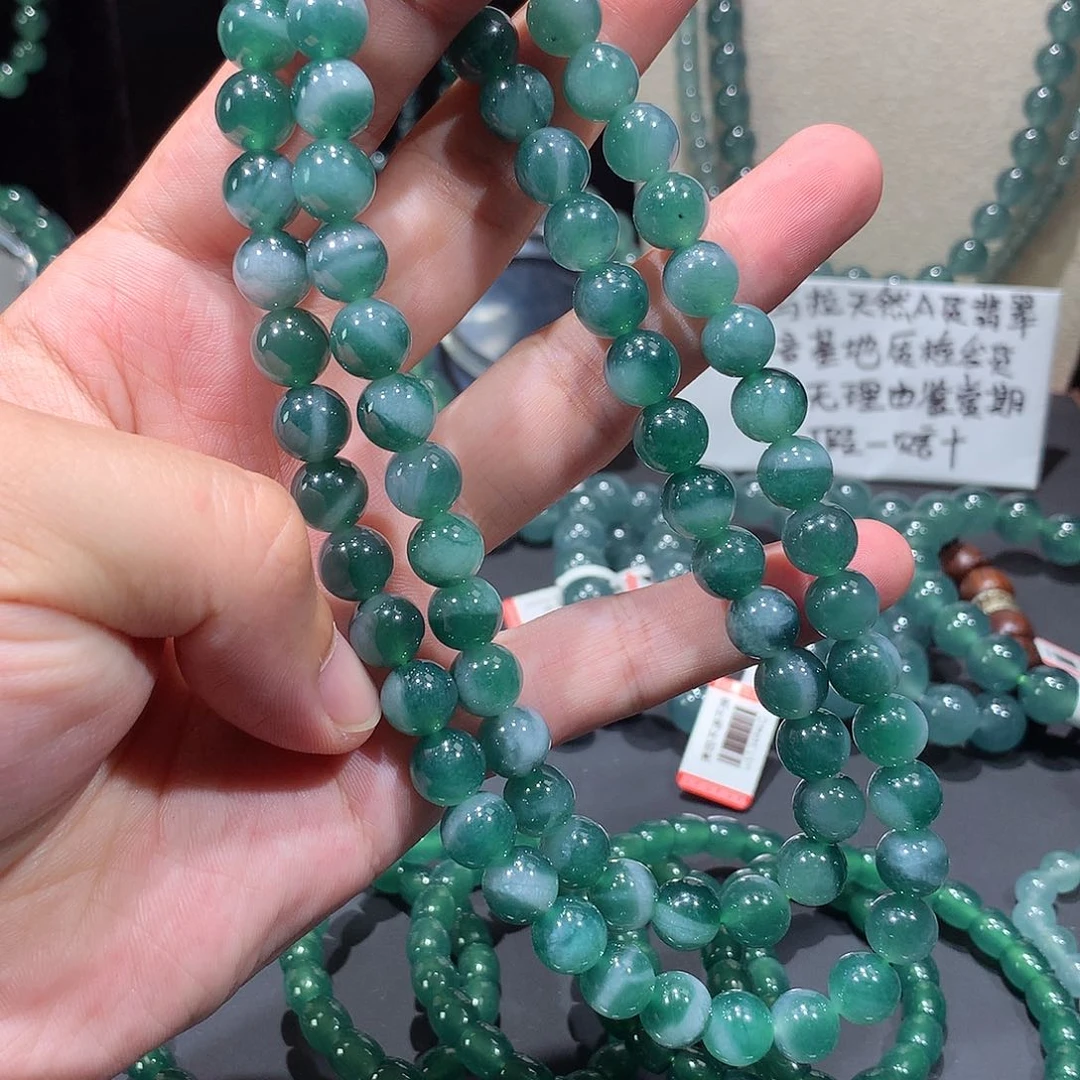 未镶嵌手串翡翠正品纯天然A货翡翠项链9+