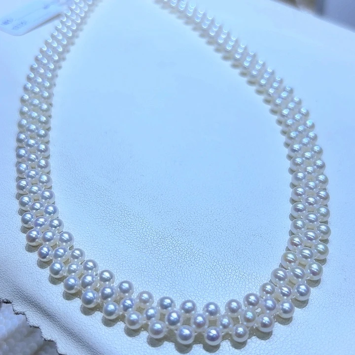 颈饰银S925镶嵌淡水珍珠