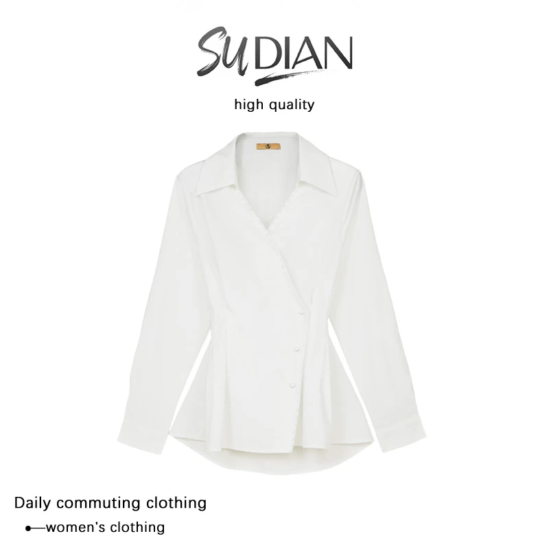 2025年新款收腰长袖衬衫Q24CC1875