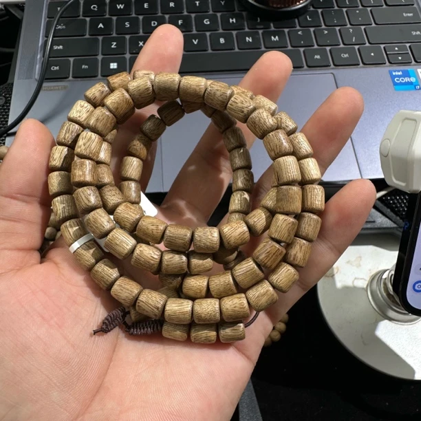 沉香0.7手串20.4克沉香圆珠甜香奶香韵味足柬埔寨文莱达拉干沉香