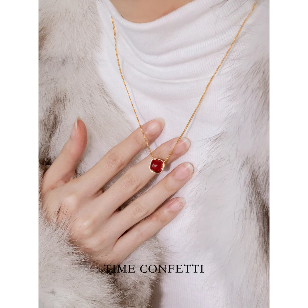 黄铜项链 镀K金【孙二娘】气质百搭精致双面项链TC 11290