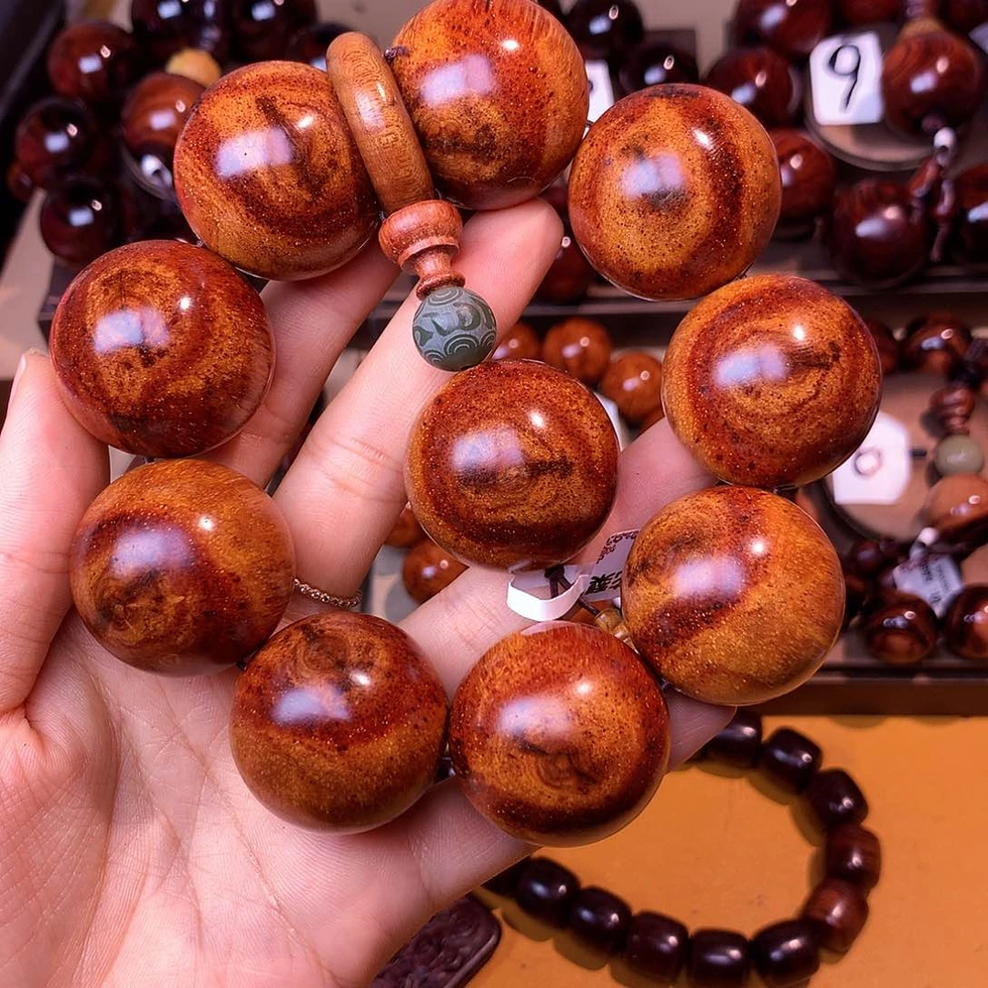 花梨木类手串/手链高货紫油梨瘤疤老料土埋料3.0