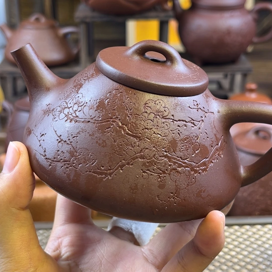 茶壶紫砂手工制作210cc