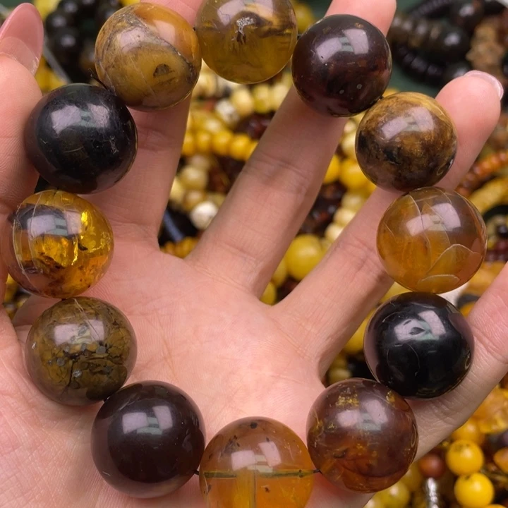 琥珀未镶嵌珠宝奇石