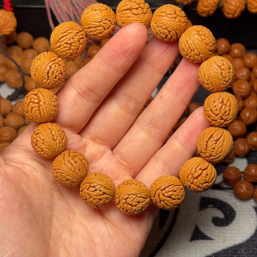 桃核手串龙纹桃核