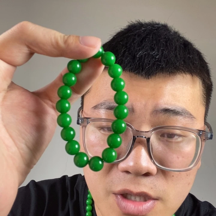 手串翡翠未镶嵌高端时尚10mm手串
