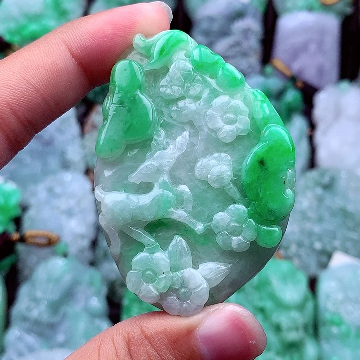 翡翠未镶嵌吊坠(不含链)