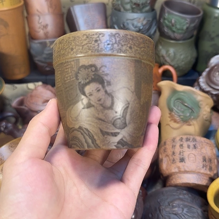 茶杯紫砂宜兴紫砂茶杯